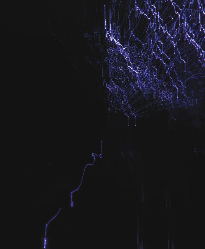 Abstract blue glowing digital landscape with lines